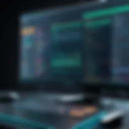 Interface of a web development tool showcasing code editing features