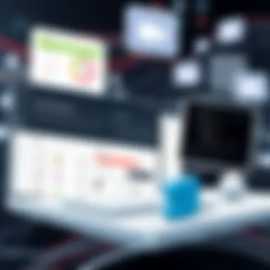 Illustration of a bug tracking dashboard