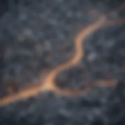 Illustration depicting intricate data flow in Life360 location history