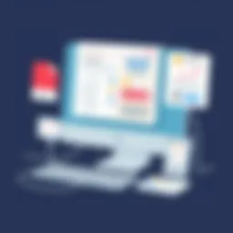 Innovative mailing label software interface showcasing design features