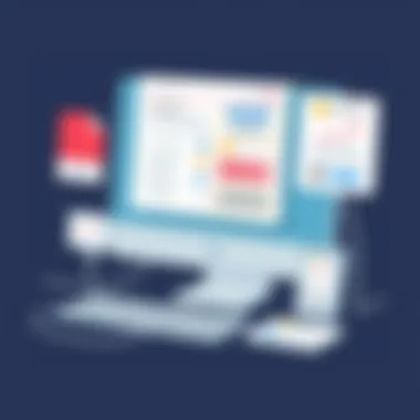 Innovative mailing label software interface showcasing design features