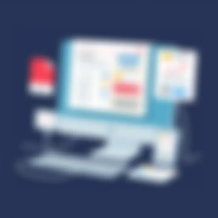 Innovative mailing label software interface showcasing design features