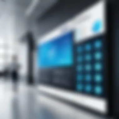 An infographic illustrating the advantages of digital signage in workplaces.
