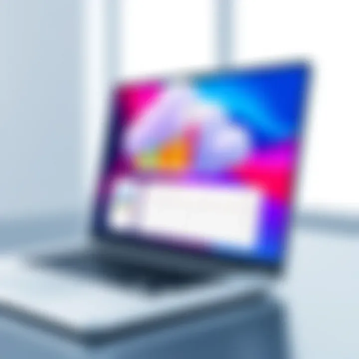 Innovative Cloud-Based Accounting Features Cloud-based accounting features on a modern laptop