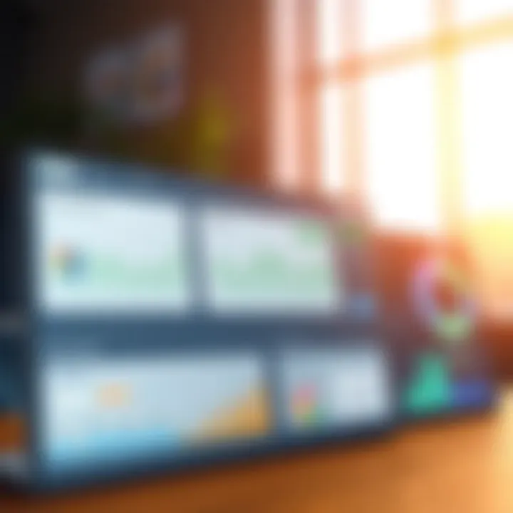 Comprehensive Financial Analytics Dashboard Dashboard showing financial analytics for various companies