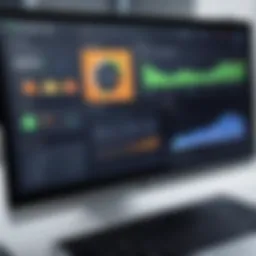 A digital dashboard showcasing compliance metrics and analytics.