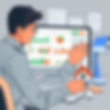 In-Depth Property Investment Analysis A professional analyzing property investment metrics on a computer screen