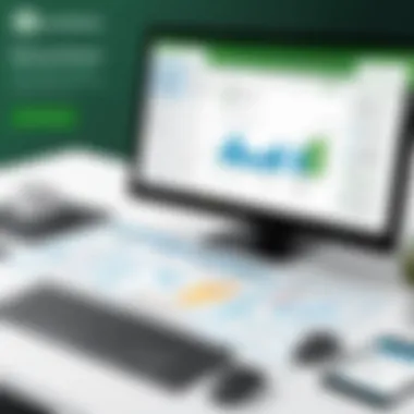 Overview of Features in QuickBooks for Windows 10 Overview of QuickBooks features highlighted