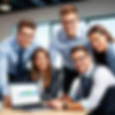 Efficient Team Management with QuickBooks Time Snapshot of a successful business team utilizing QuickBooks Time for project management.