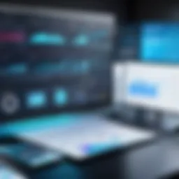 A visually striking dashboard showcasing document management features.