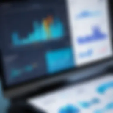 Close-up of data analysis charts