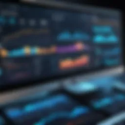 A digital dashboard displaying staffing metrics and analytics.