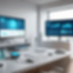 A modern home healthcare setup with advanced technology