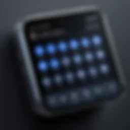 A sleek interface of an outbound dialer software showcasing various features