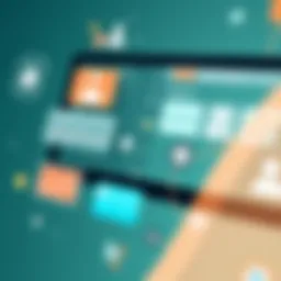 Dynamic digital interface showcasing clinical communication tools