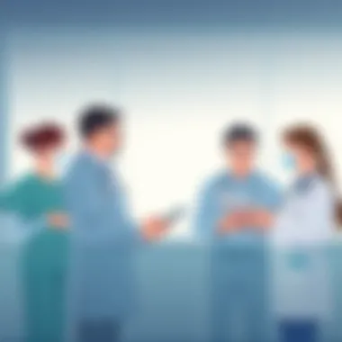 Efficient Collaboration Among Healthcare Professionals Healthcare professionals engaging in seamless communication