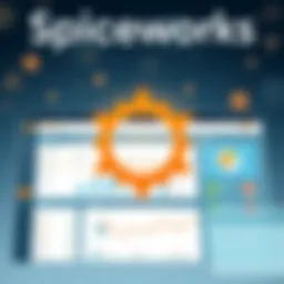 Dashboard interface showcasing Spiceworks tools