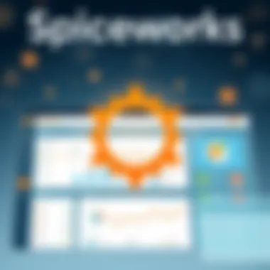 Spiceworks Dashboard Overview Dashboard interface showcasing Spiceworks tools