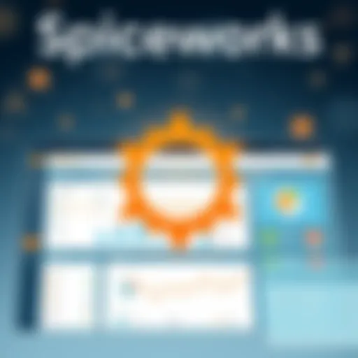 Spiceworks Dashboard Overview Dashboard interface showcasing Spiceworks tools