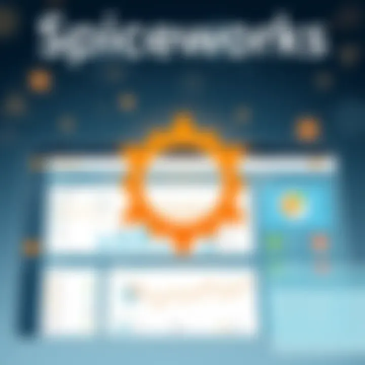 Spiceworks Dashboard Overview Dashboard interface showcasing Spiceworks tools