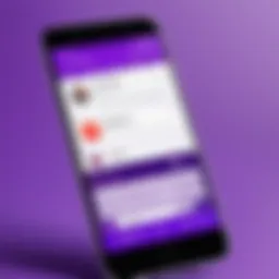 Interface of Viber showcasing messaging features