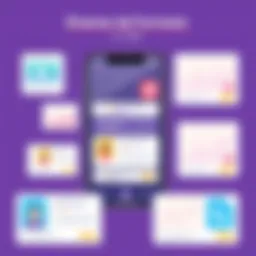 Viber advertising interface showcasing various ad formats