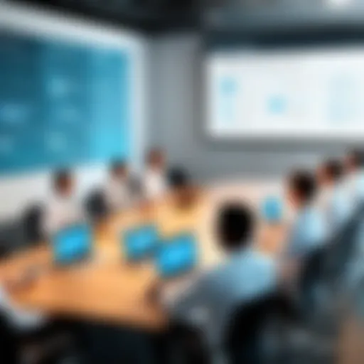 An infographic illustrating the rise of virtual meeting systems in business communication