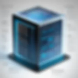 Architectural diagram of a web-based database system