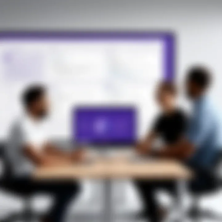 Interactive whiteboard interface on Microsoft Teams showcasing collaborative features