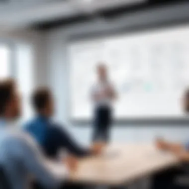 Maximizing Productivity in Team Meetings Screenshot of a productive team meeting utilizing whiteboard features