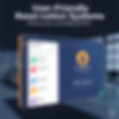 A modern interface of a facility reservation system showcasing user-friendly navigation.