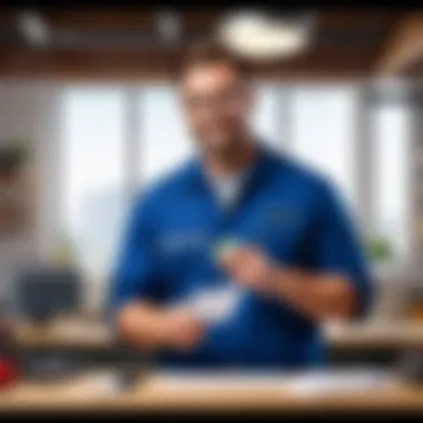 Handyman business financial management with software