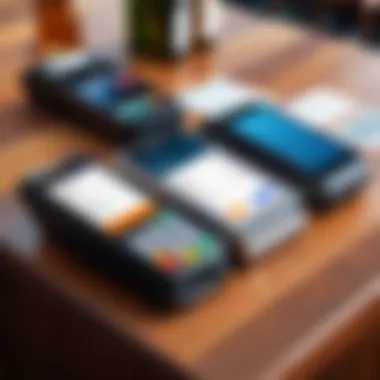 Diverse Payment Options A variety of payment options available at a bar