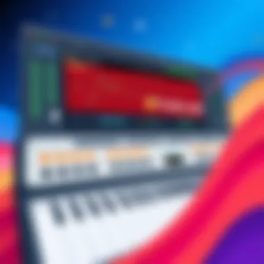 User interface of Fruity Loops showcasing the digital audio workstation features