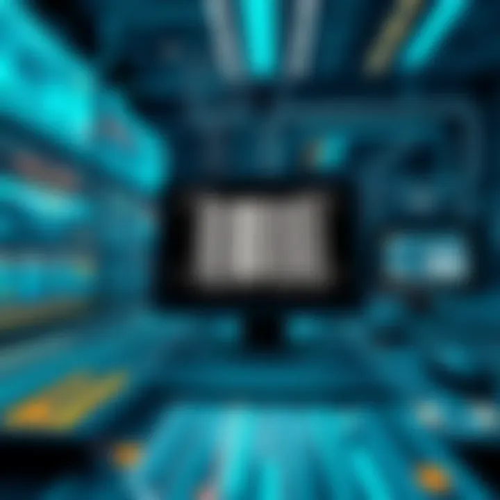 Future Trends in Barcode Technology A futuristic representation of barcode technology trends and innovations.