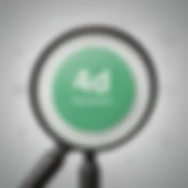 Delving into Detailed Analysis of Glassdoor Ratings Magnifying glass over Glassdoor ratings for detailed analysis