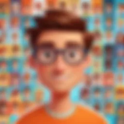 A vibrant Powtoon presentation showcasing animated characters.