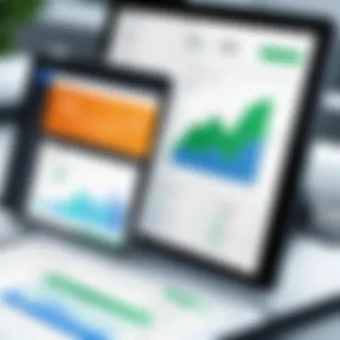 QuickBooks Dashboard and Financial Integration Illustration of QuickBooks dashboard showcasing financial integration