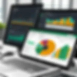 Visual representation of Power BI dashboard showcasing financial data