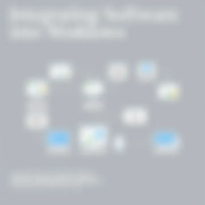 Flowchart depicting the integration of software into existing workflows