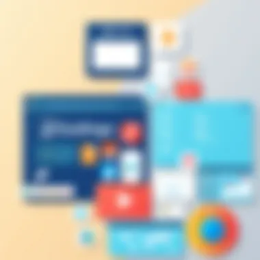 Collage of various language learning tools