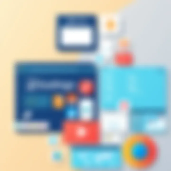 Collage of various language learning tools