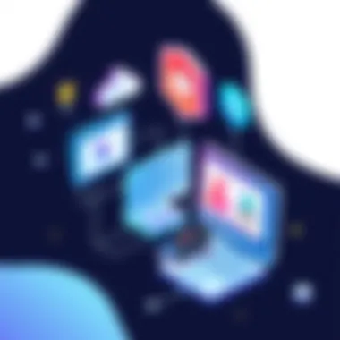 Illustration showing integration of lead tracking with CRM systems