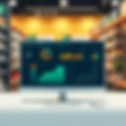 Visual representation of QuickBooks dashboard tailored for retail analytics