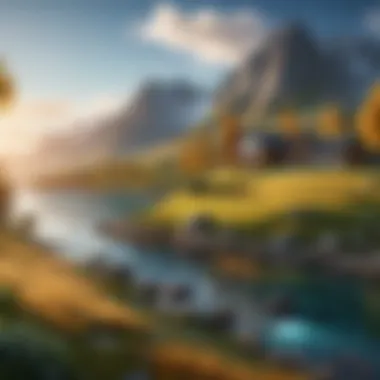 A stunning landscape visualization created with Lumion
