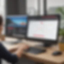 Modern interface design on Grubhub desktop site