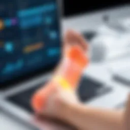 Visual representation of podiatry software interface