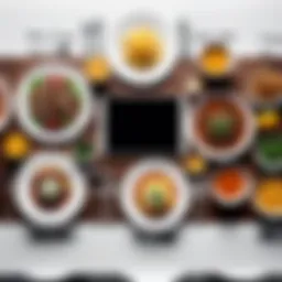 A beautifully arranged table for a community meal