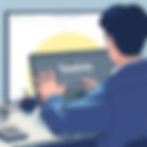 Accessing Tawk.to Homepage User accessing Tawk.to homepage