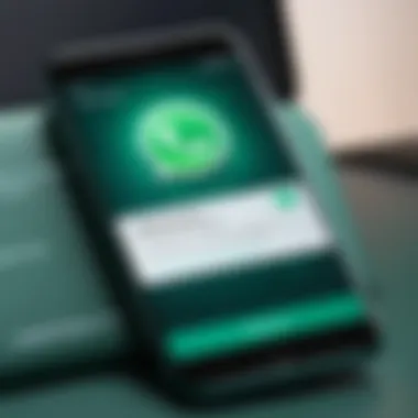 Illustration showcasing advanced WhatsApp privacy settings